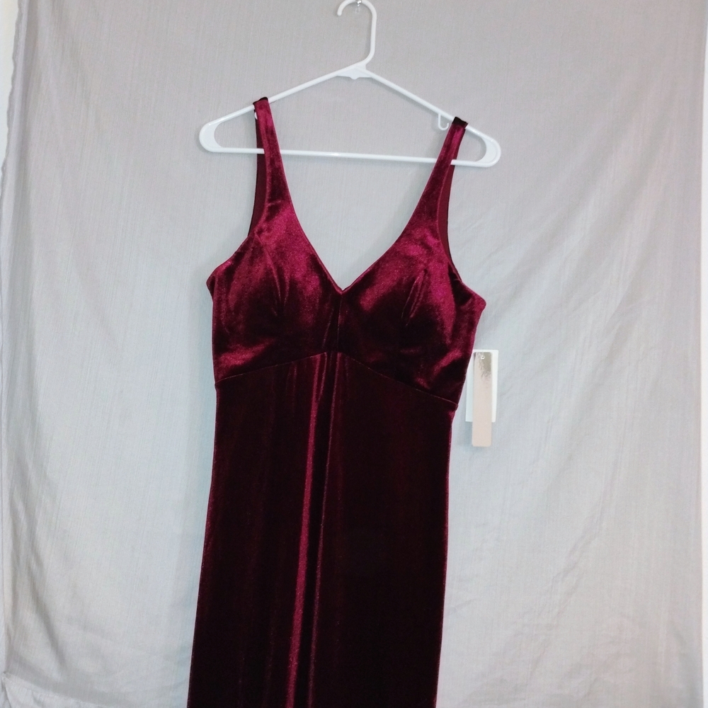 Sequin Hearts Rich Burgundy Dress